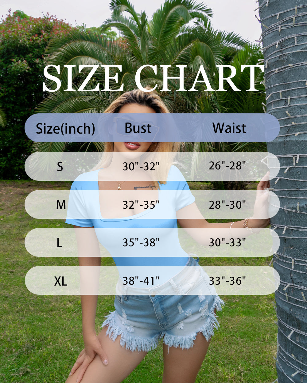 Square Neck Short Sleeve Bodysuits