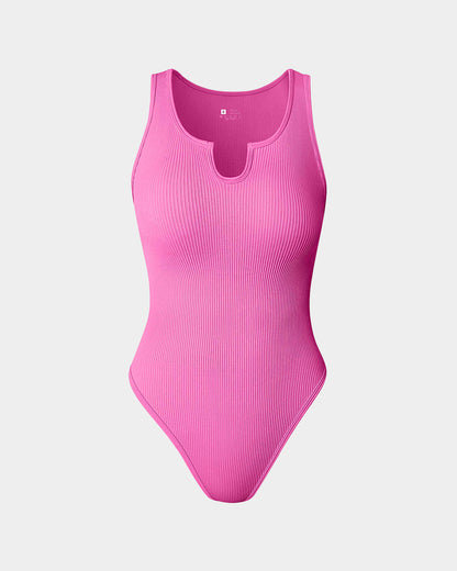 Ribbed  Sleeveless  Bodysuits