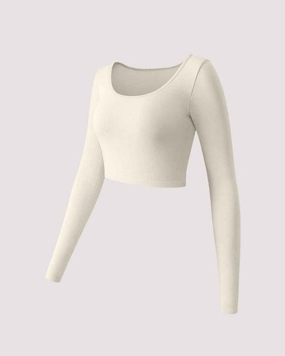 Round Neck  Crop Tops