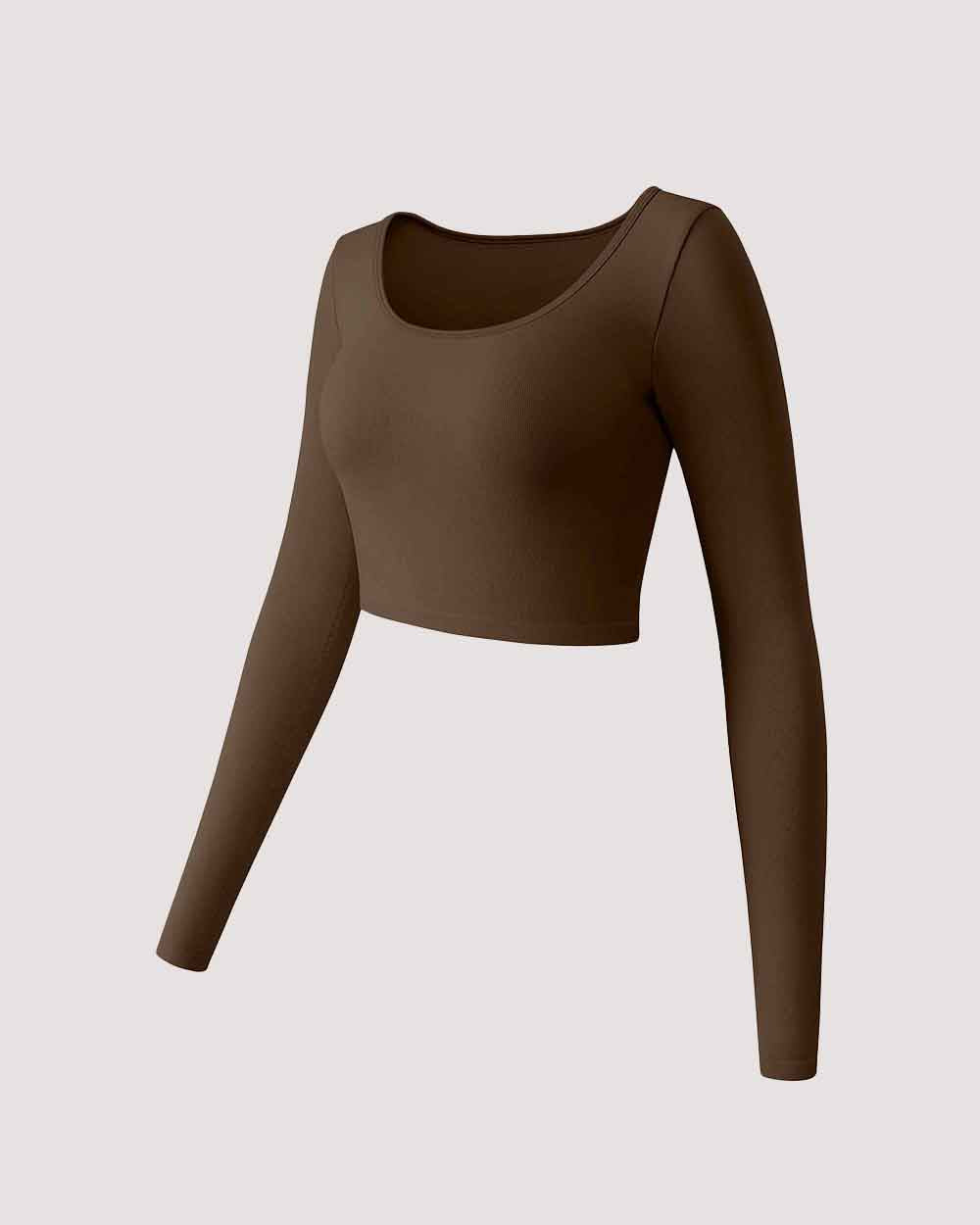 Round Neck  Crop Tops