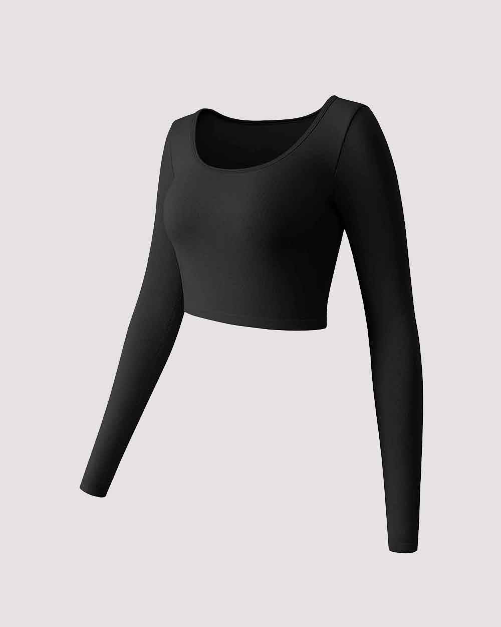 Round Neck  Crop Tops