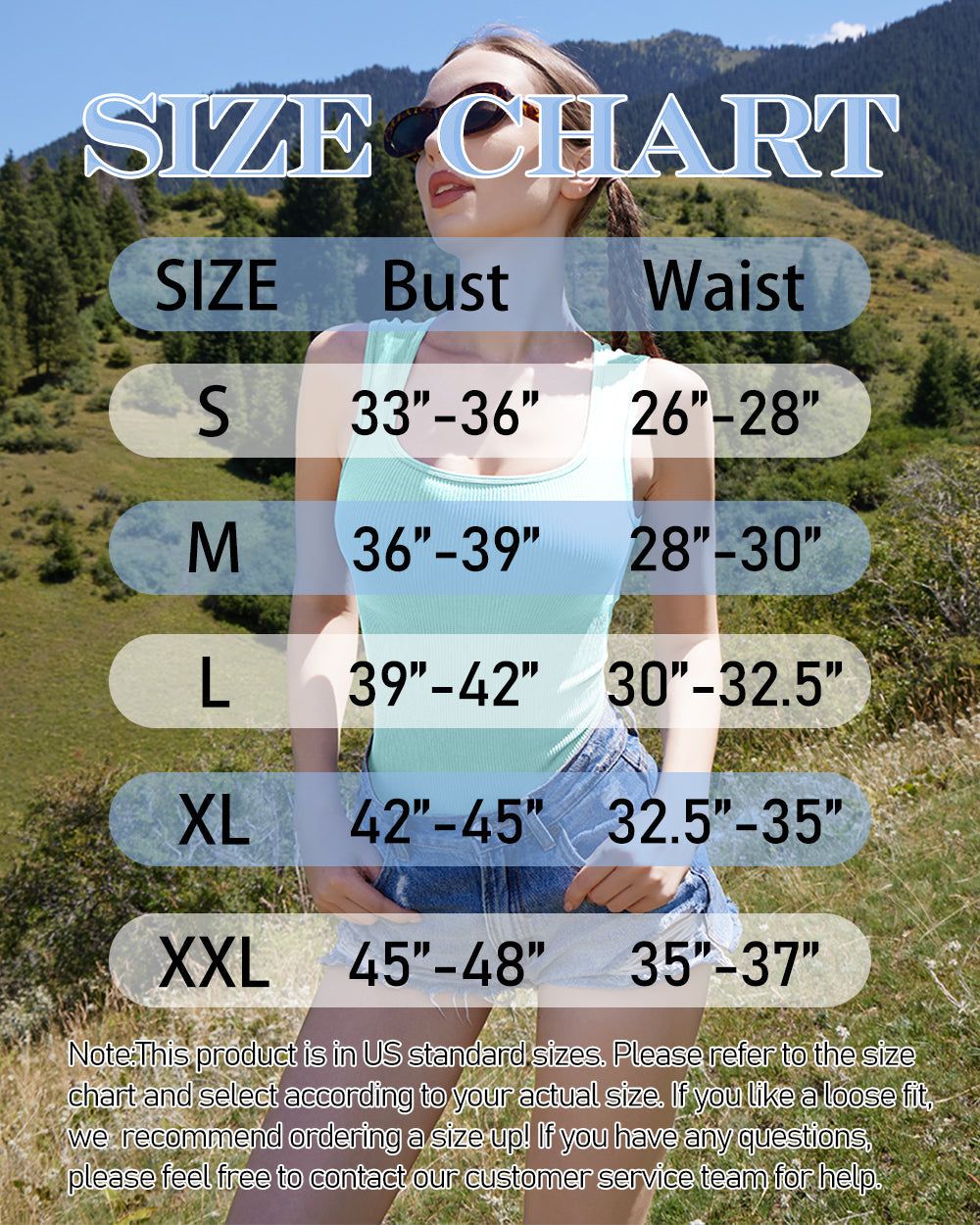 Sleeveless Square Stretch Basic Tank Tops Bodysuits
