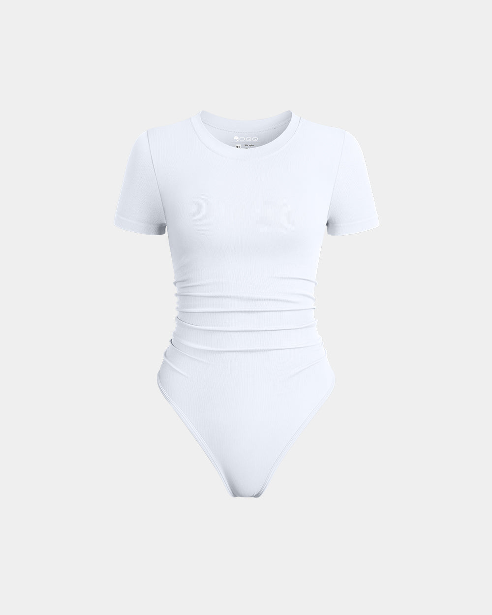 Ruched Stretch Short Sleeve Bodysuit
