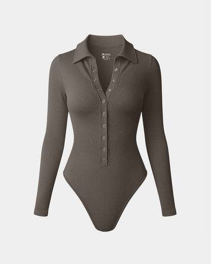 Ribbed Long Sleeve Bodysuits