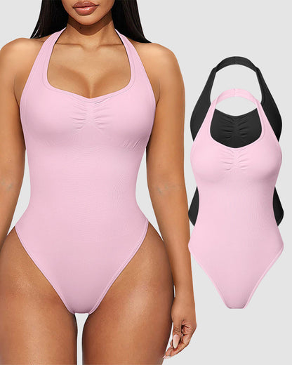 Women's 2 Piece Backless Bodysuits