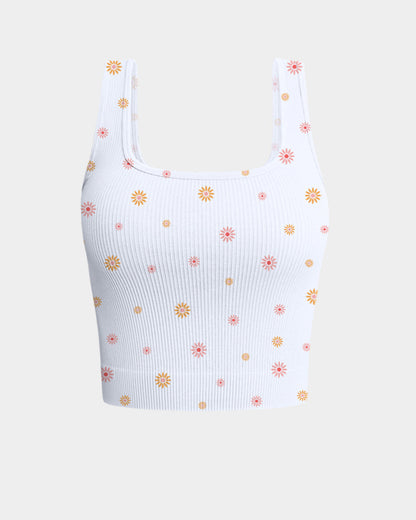 Ribbed Seamless Shirts Yoga Crop Tops