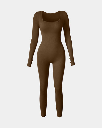 Long Sleeve Sport Jumpsuits